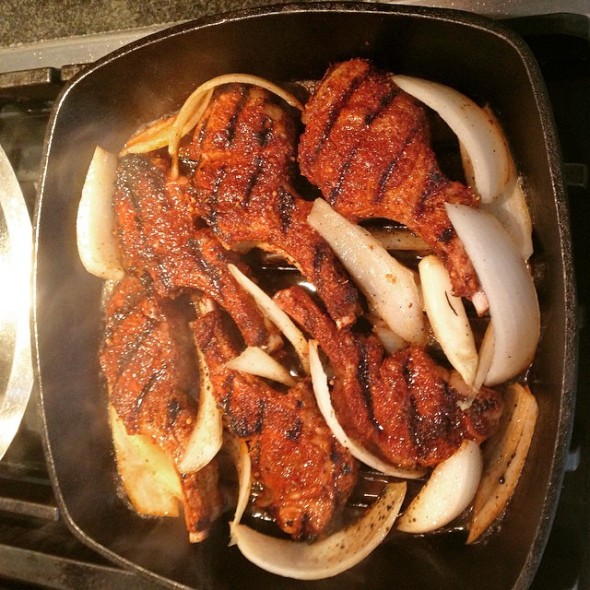 Da Album is done so.Im back in da gym! Traded in Pork for Chick,Fish,Turkey & Lamb thats Pic'd here w/ onions, #djpaulbbq rub & beer as a baste!!! Fie!!! Dont twist it,Im still gona fuk up sum Pork Ribs!!! DJPaulBBQ.com We back stocked up!!! Order Now!!! Get ready for Spring Break Early!!!!